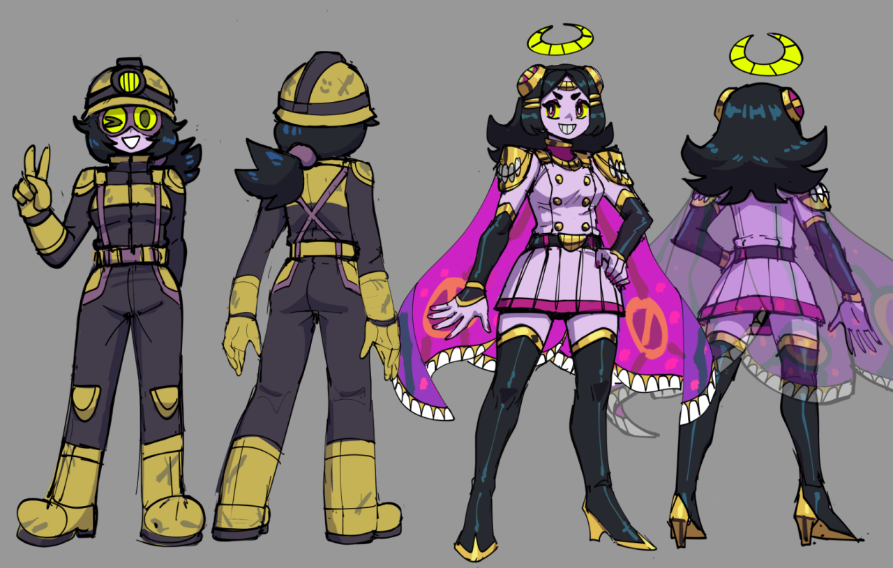 Miley and Princess Smiley design sketches (2022)