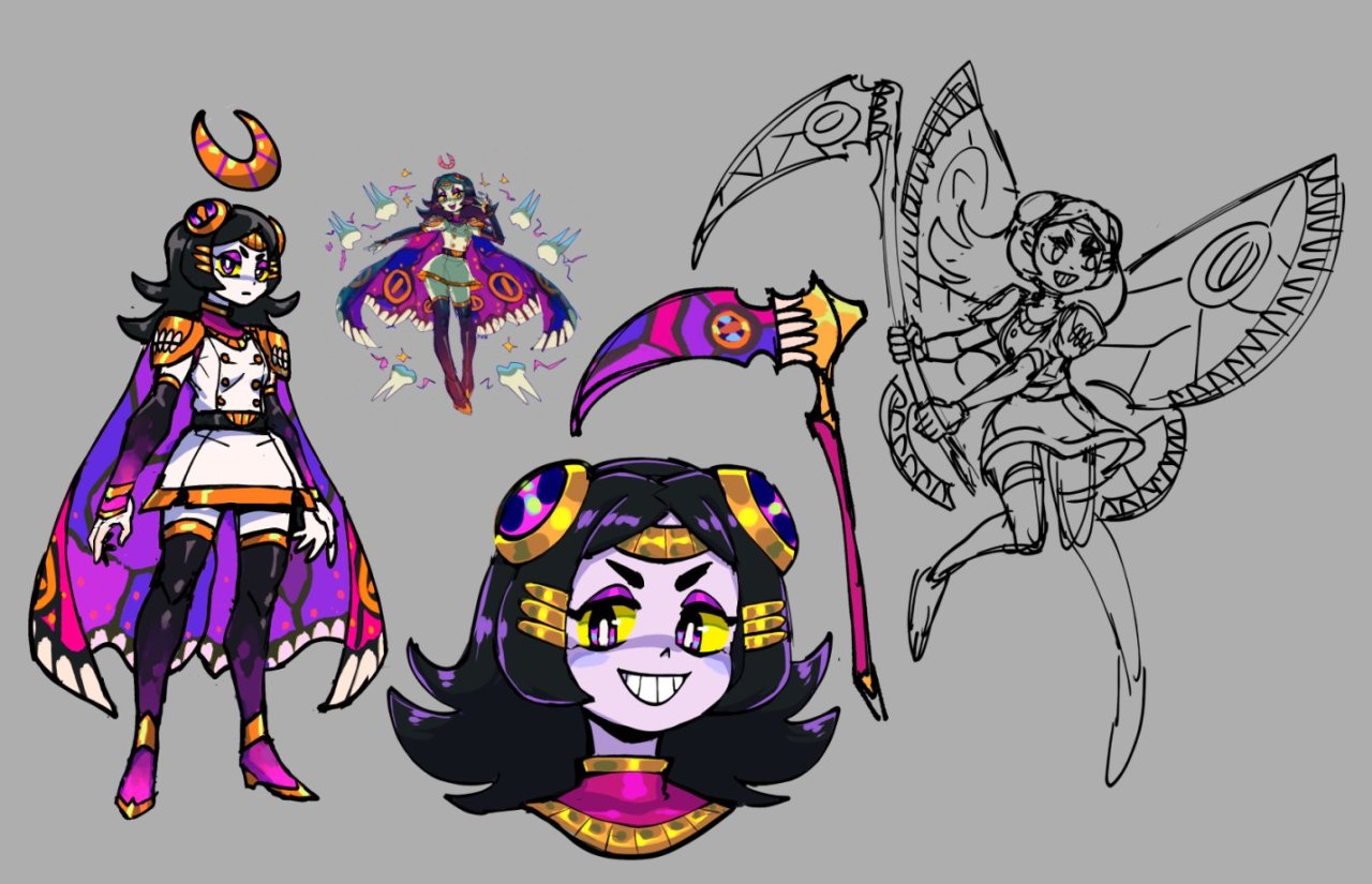 Princess Smiley design sketches (2022)